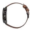 Montre PAF Athos 4 A4-100C-668047 chronographe. Bracelet cuir marron. Profil