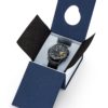 Montre PAF Athos 4 A4-100C-668046 chronographe. Bracelet cuir noir. Ecrin