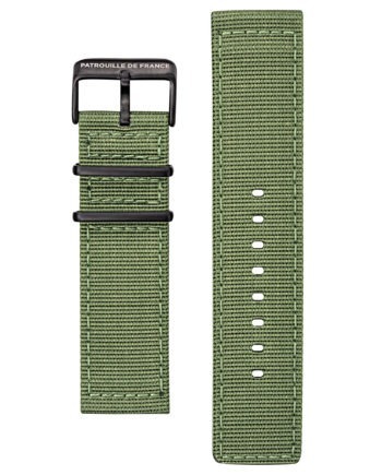 Bracelet tissé vert kaki