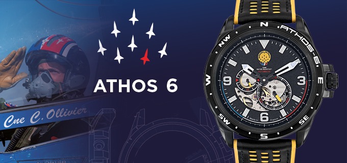 Montres Aviateur Patrouille de France Athos6 Automatique