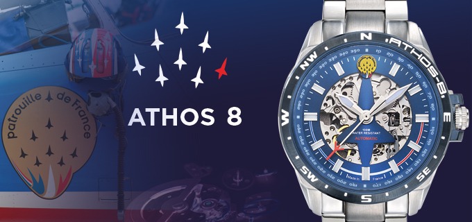 Montres Aviateur Patrouille de France Athos8 Automatique