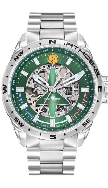 Montre Automatique Acier Cadran Vert A8-100ED-668142