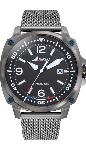 Montre Rafale Solo Display Acier IP Gun 666036