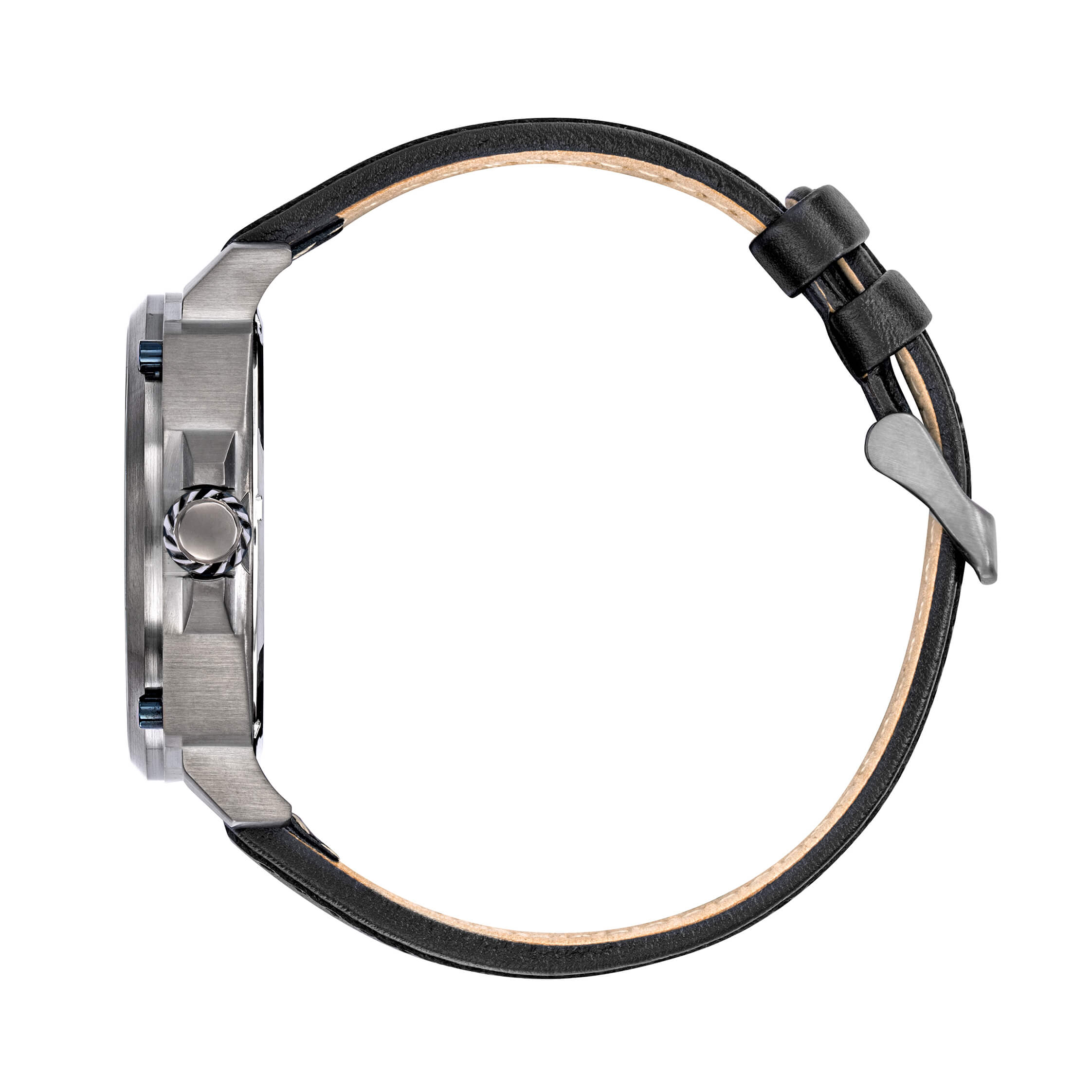 666037 Montre Rafale Solo Display Automatique Noire Profil