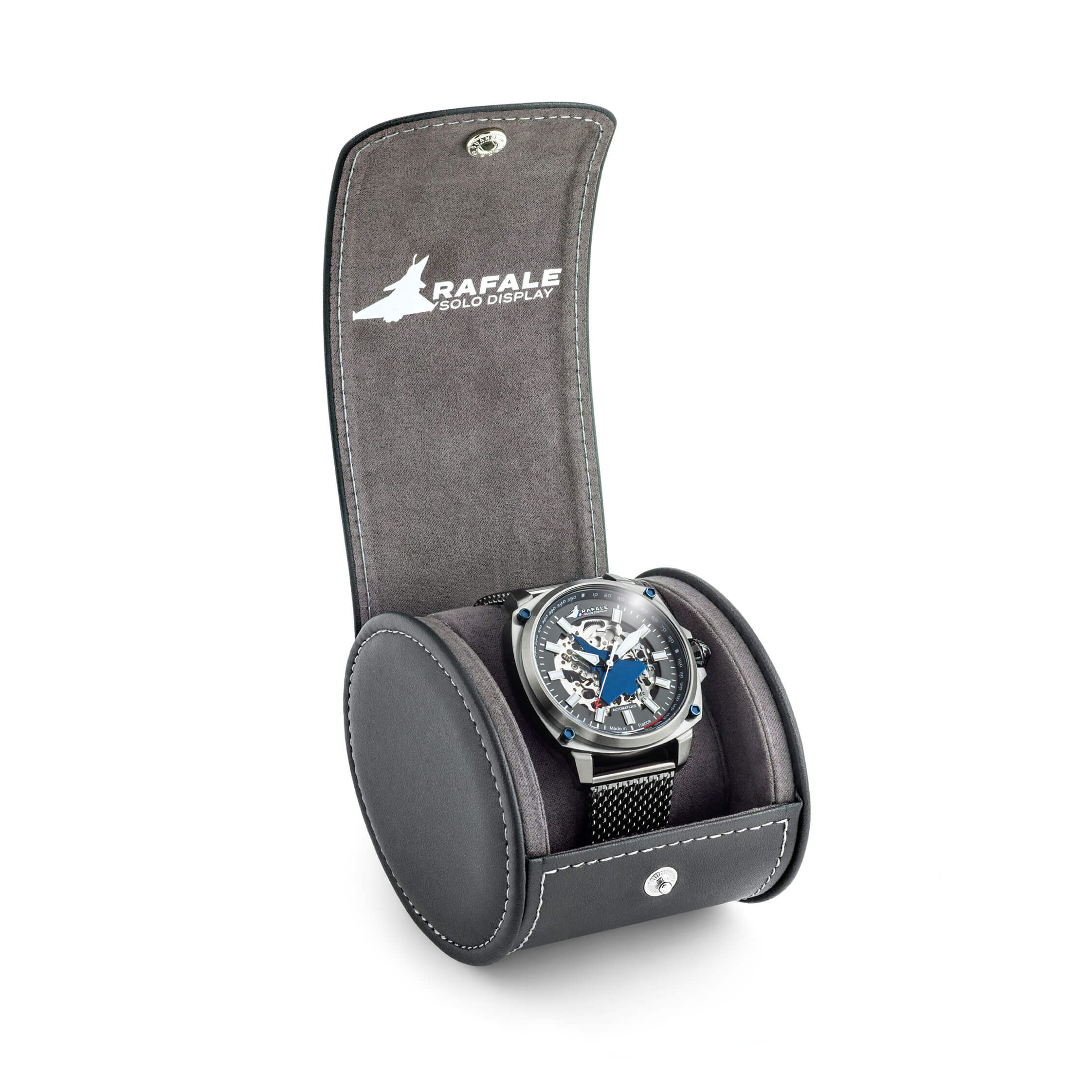 666040 Montre Rafale Solo Display Automatique Acier Gun Ecrin