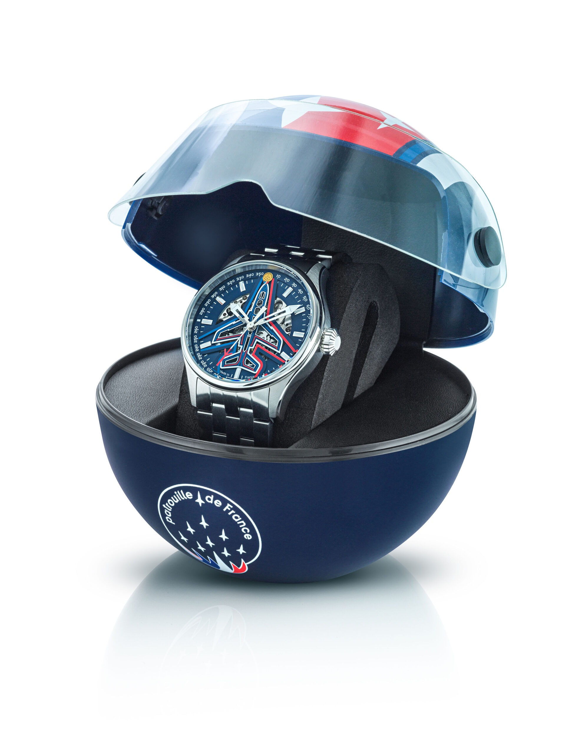 Coffret Athos Montre Automatique Patrouille de France 668911 acier écrin