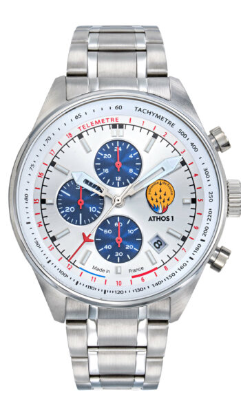 Montre Chronographe Athos 1 Cadran Gris Bracelet Acier A1-100L-668150